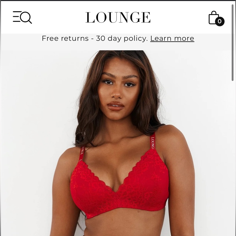 Red Lace Bra